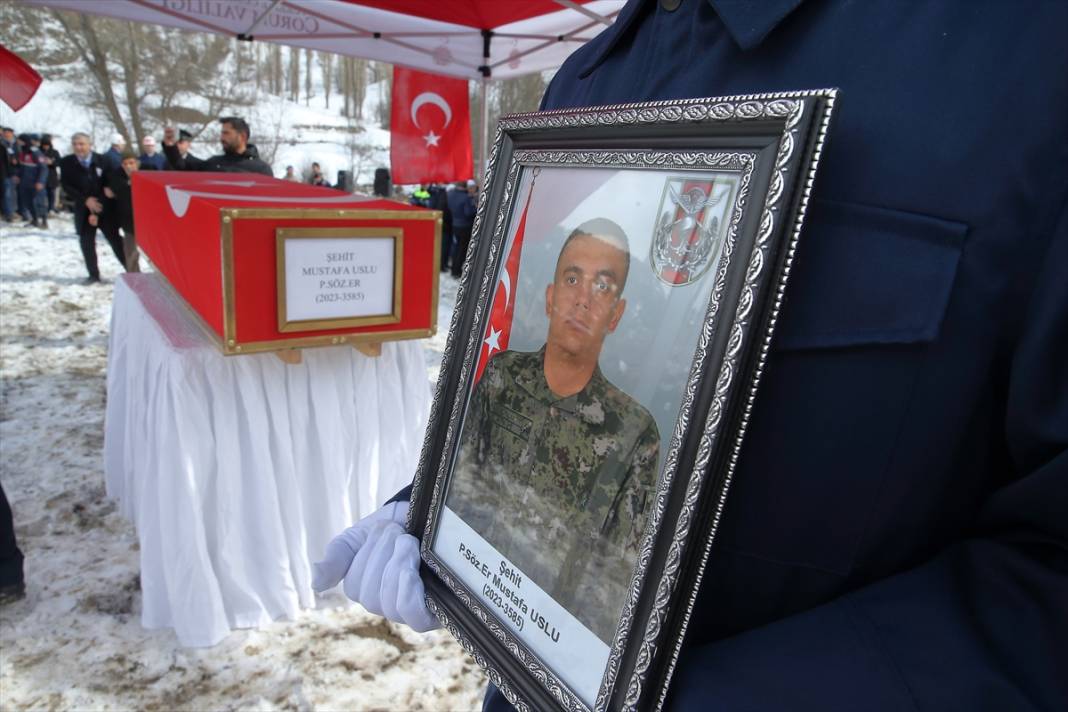 Şehit cenazesine, yüreği yanan babanın sözleri damga vurdu 10